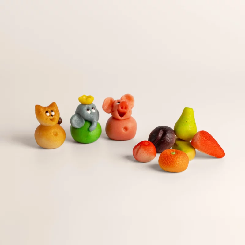 Fruits et animaux en pâte d'amande - Pâtisserie Riss