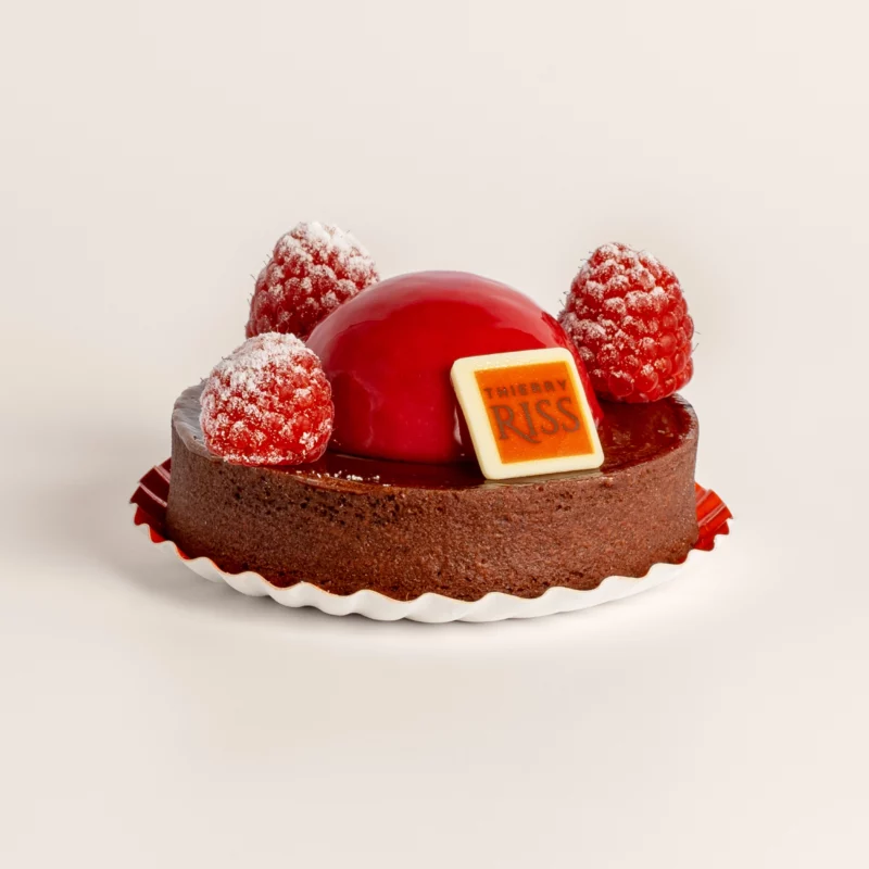 Tartelette Framboise Chocolat - Pâtisserie Riss