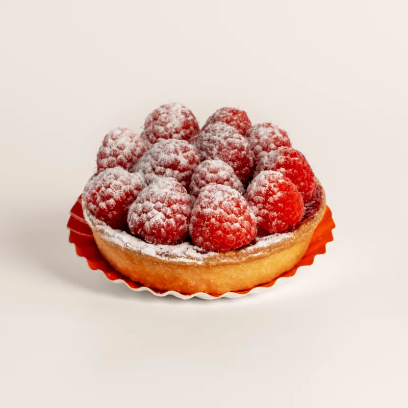 Tartelette Framboise Pistache - Pâtisserie Riss